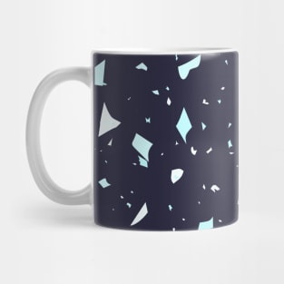 Terrazzo Pattern Navy Blue Mug